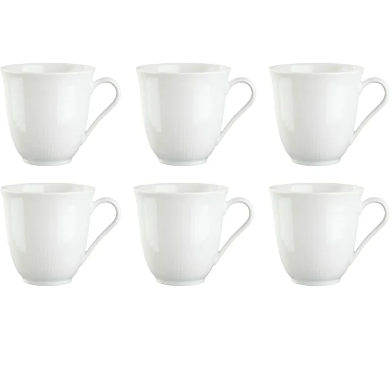 Rörstrand Swedish Grace Hvid Krus 30 cl 6-pak