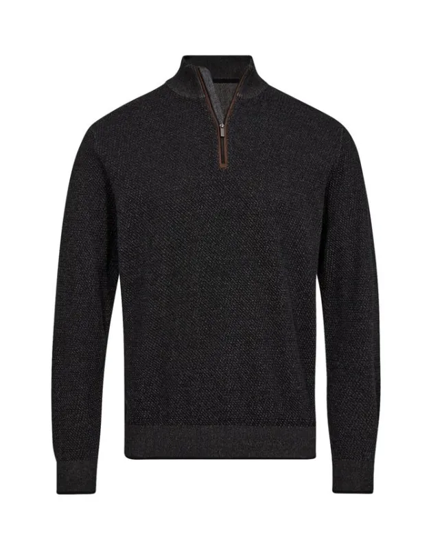 Mens half zip modern fit