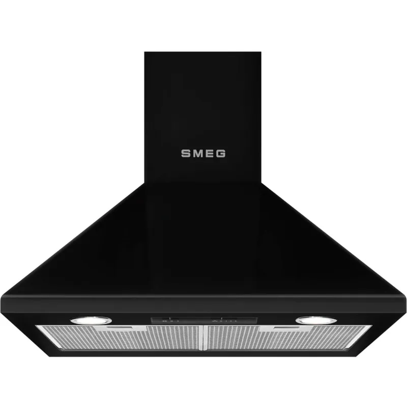 Smeg KSED65NEE 60cm Universal Vægmonteret Emhætte, Sort