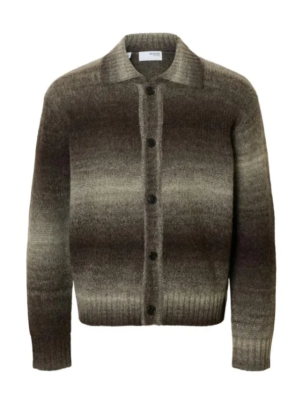 SLHGAARD LS KNIT RELAXED POLO CARDI