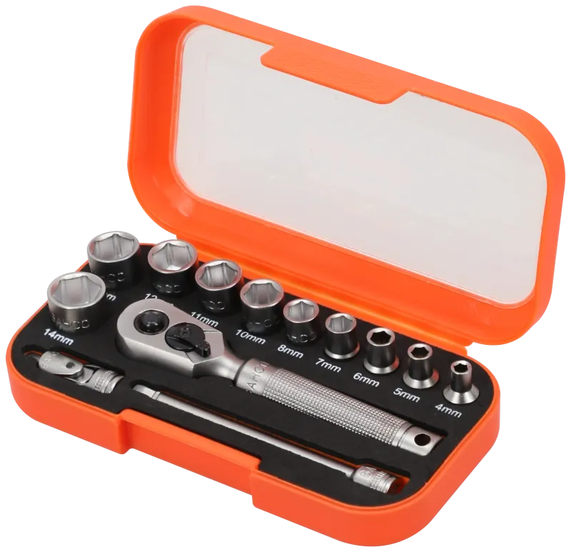 Topnøglesæt S13MC10.5 1/4", 13 dele