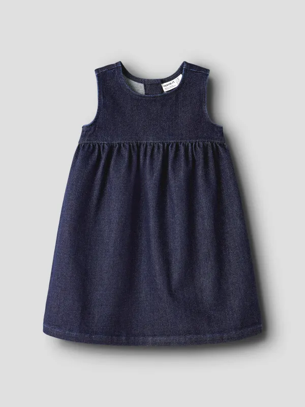 Name It Ella - Denim Glitter Dress - Dark Blue Denim - 86 cm
