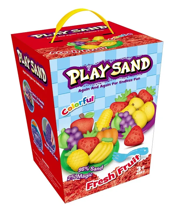 Play Sand - Kinetisk legesand - Frisk frugt, 908 g (4 farver)