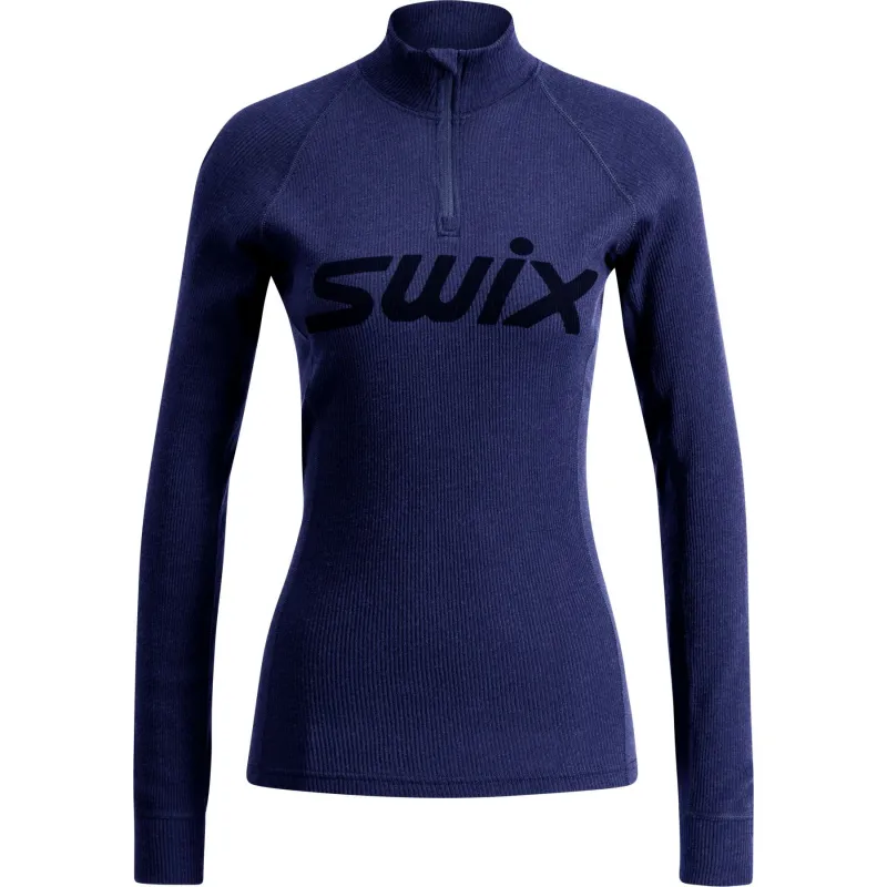 Swix RaceX Merino Half Zip, dame, navy