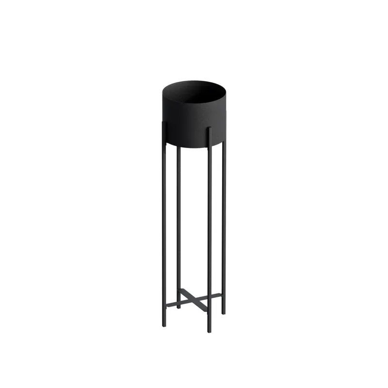 NORDVÄRK GED-025 blomsterstander - sort metal (H:78)