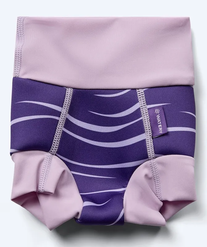 Watery blebadebukser til børn - Neoprene Swim Nappy - Fjord Purple