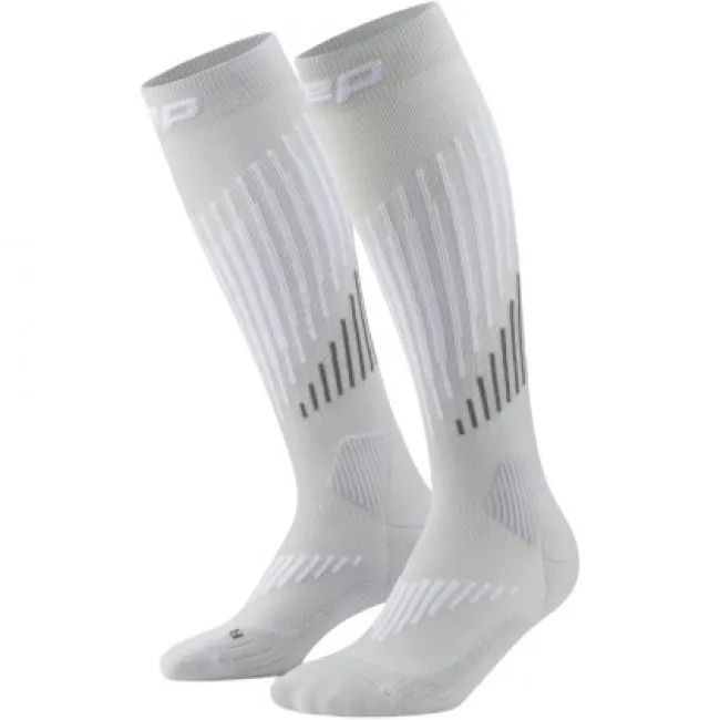 CEP Ski Touring Merino Socks Tall 3.0, skistrømper, dame, lysegrå