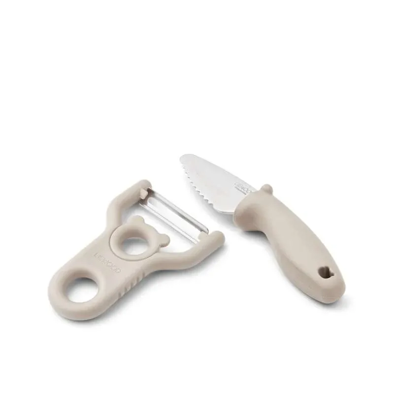 Liewood Pertense Peeler & Knife Set - Sandy