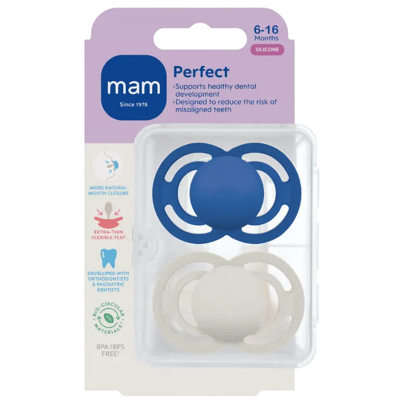 MAM Perfect Silk 6-16M Blue (2 stk)