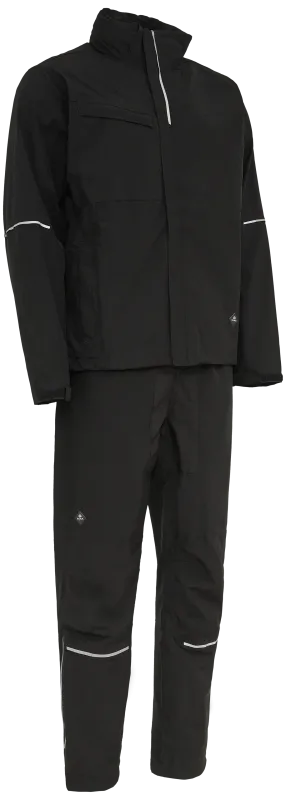 Outdoorsæt stretch jakke/taljebuks 108804 sort L