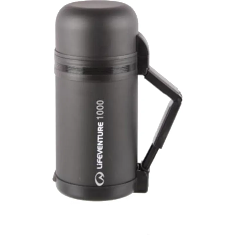 Lifeventure TiV Widemouth Vacuum Flaske 1000, sort