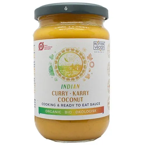 Indian Coconut Curry Sauce Øko. - 350 gram