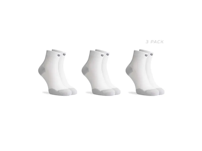 Rogelli Core - Løbestrømper - 3 pak - Hvid/Grå - Str. 44-47