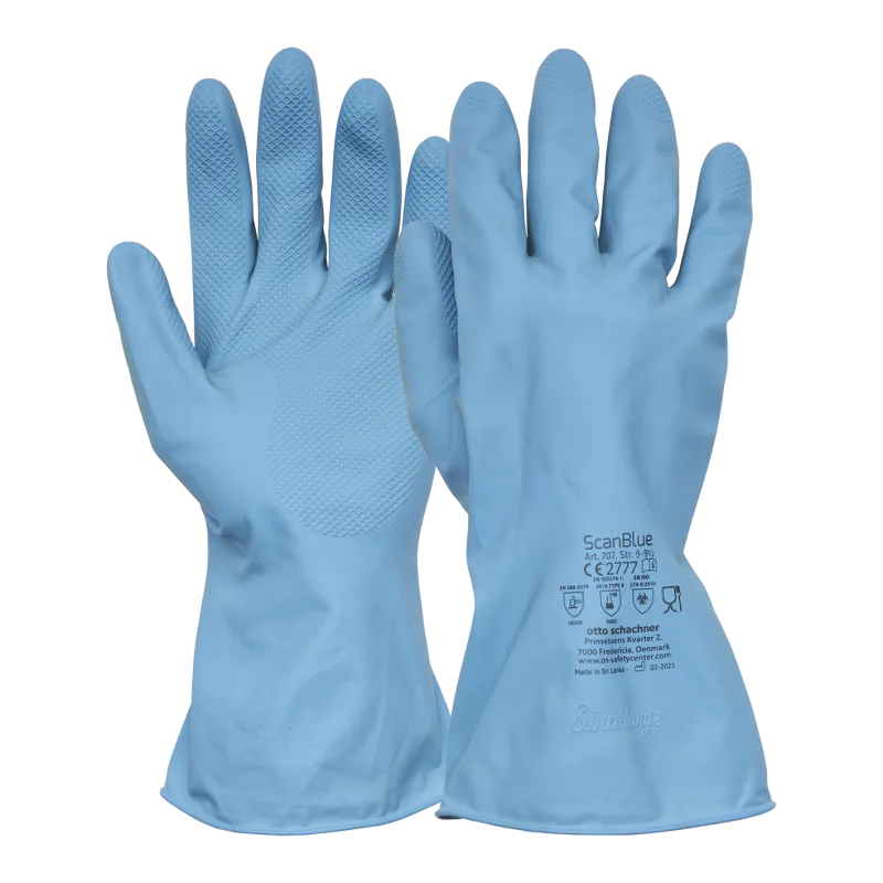 ScanBlue,Latex handske Str. 6