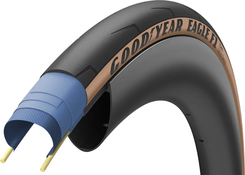 Goodyear EAGLE F1 Tubeless Complete 700x25c/32c - Brun