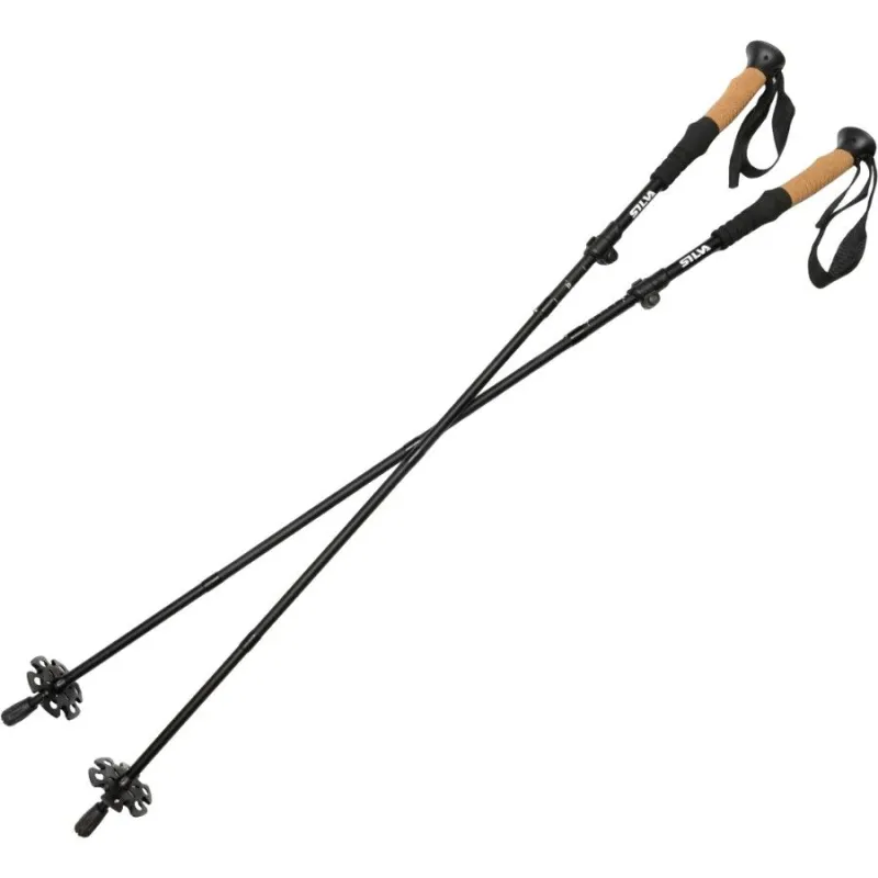 Silva Trekking Poles Aluminum Z-Fold, løbestave, grå