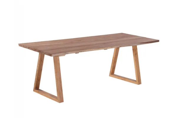 Mona Plankebord 90x200 cm - m/bordben i teak - Trapez