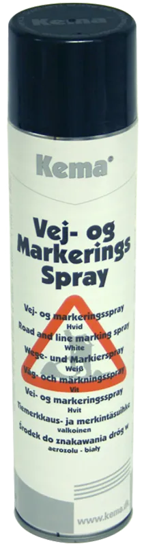 Kema vej- og mark.spray hvid 600ml