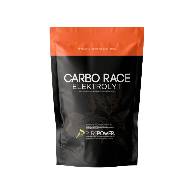 PurePower Carbo Race Elektrolyt Appelsin 1 kg