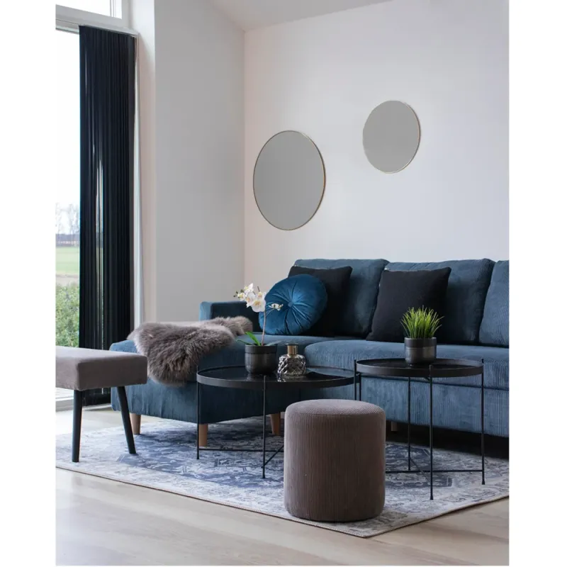 House Nordic - Jersey Spejl - Messing look Ø60 cm