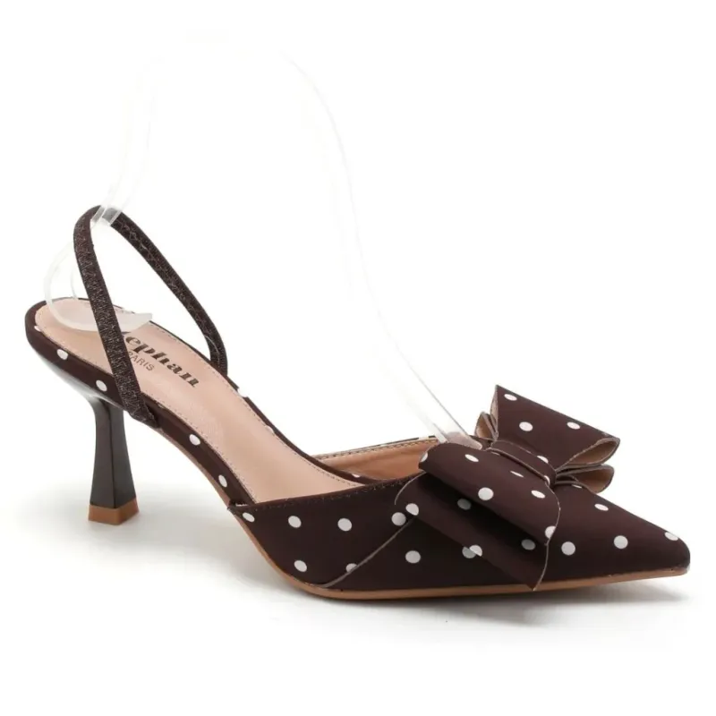 Dakota dame stiletter P-1480 - Coffee