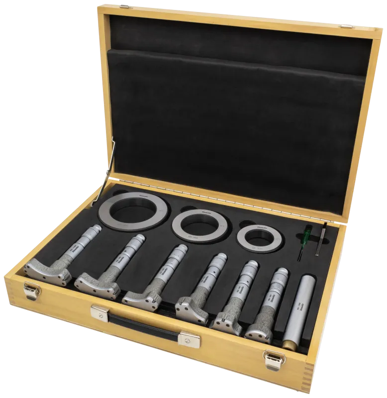 indv 3-pkt mikrometer 40-100×0,05mm m/kontrolringe