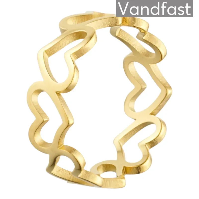 ANNEBRAUNER Hjerte ring 18K Guldbelagt - 5
