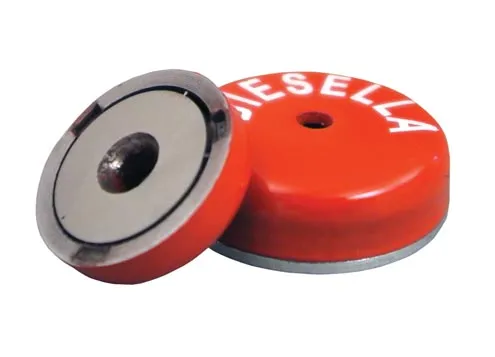 Lav pottemagnet Ø19,0x7,75 mm hul 3,50 mm (29N)