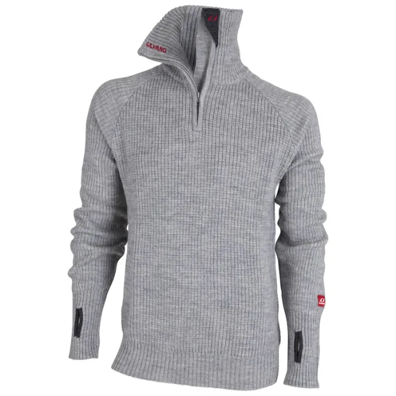 Ulvang Rav sweater w/zip, herre, grå