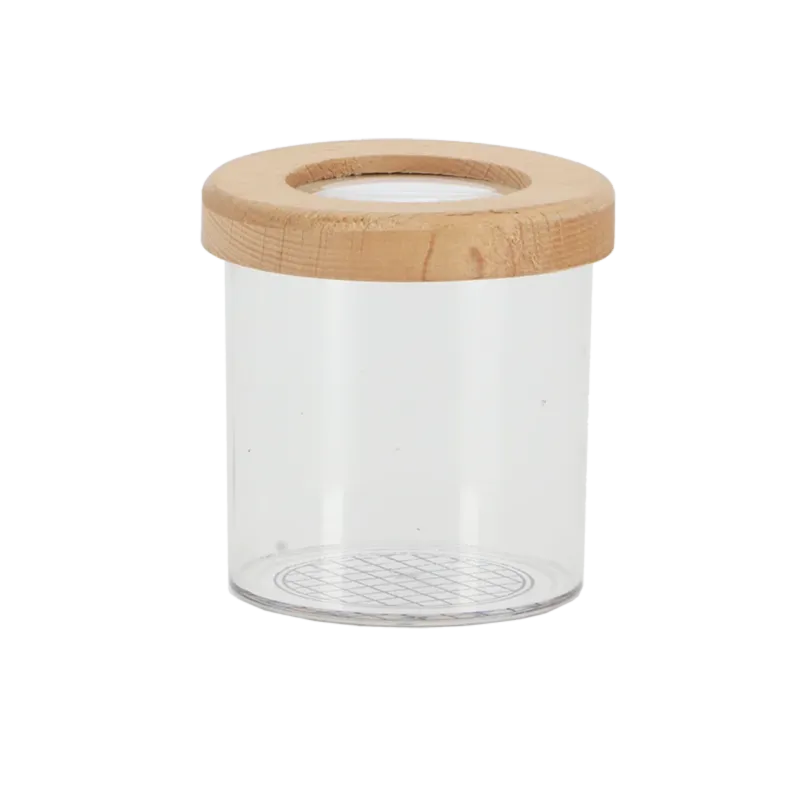 Esschert Design - Insektglas med forstørrelsesglas af træ Ø7 cm