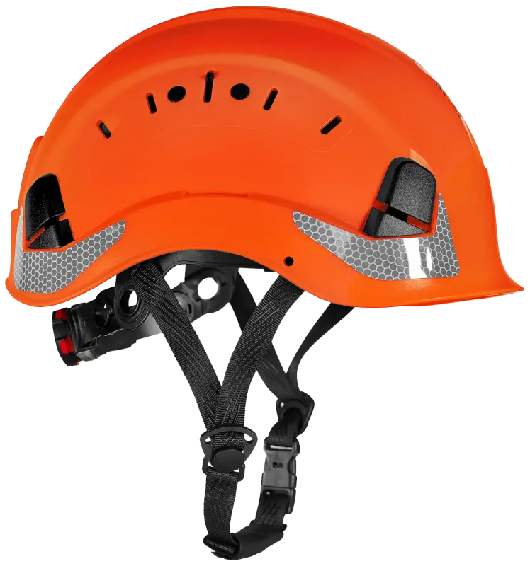 HelmIQ sikkerhedshjelm m/hagerem, vent., hi-vis orange