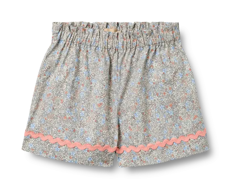 Silja Lace Shorts - Air Blue Flowers - 110