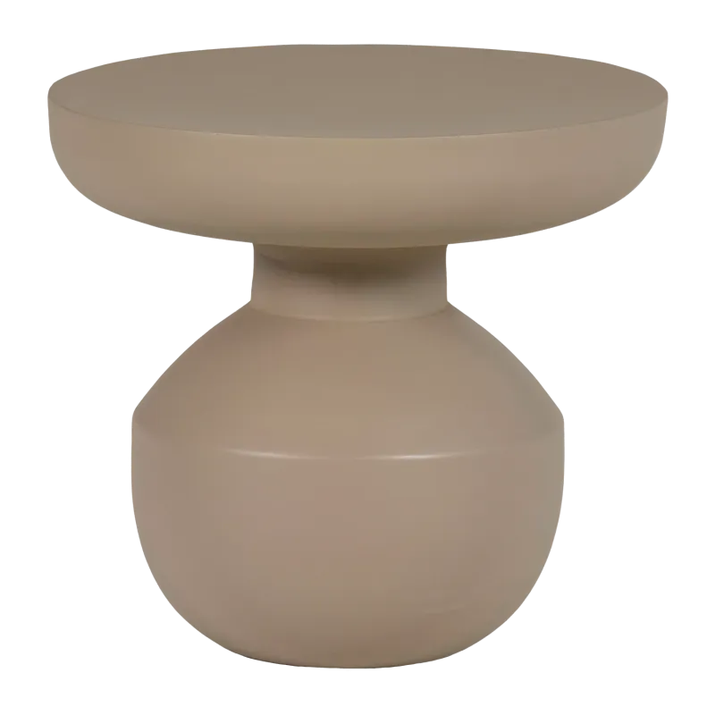 WOOOD Bova sidebord, rund - brun metal (Ø45)