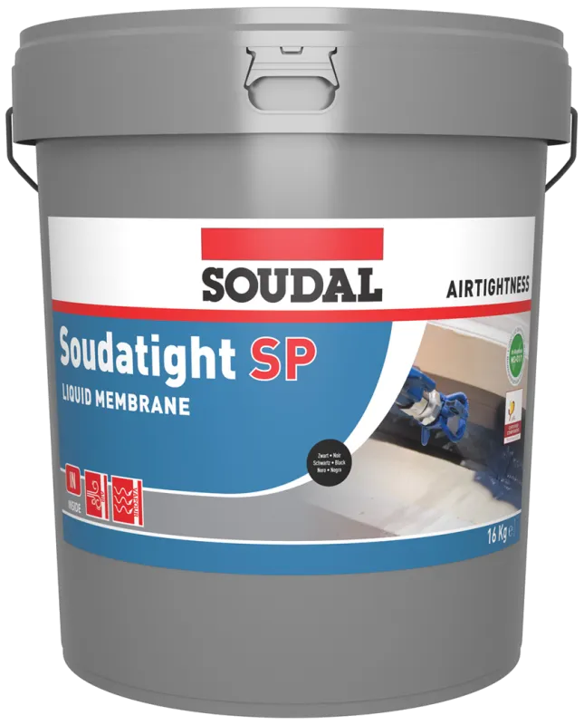 Soudatight SP flydende membran spraybar sort 16kg