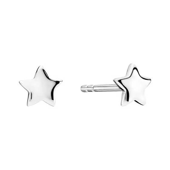 Sølv Ørestikker med Stjerner
