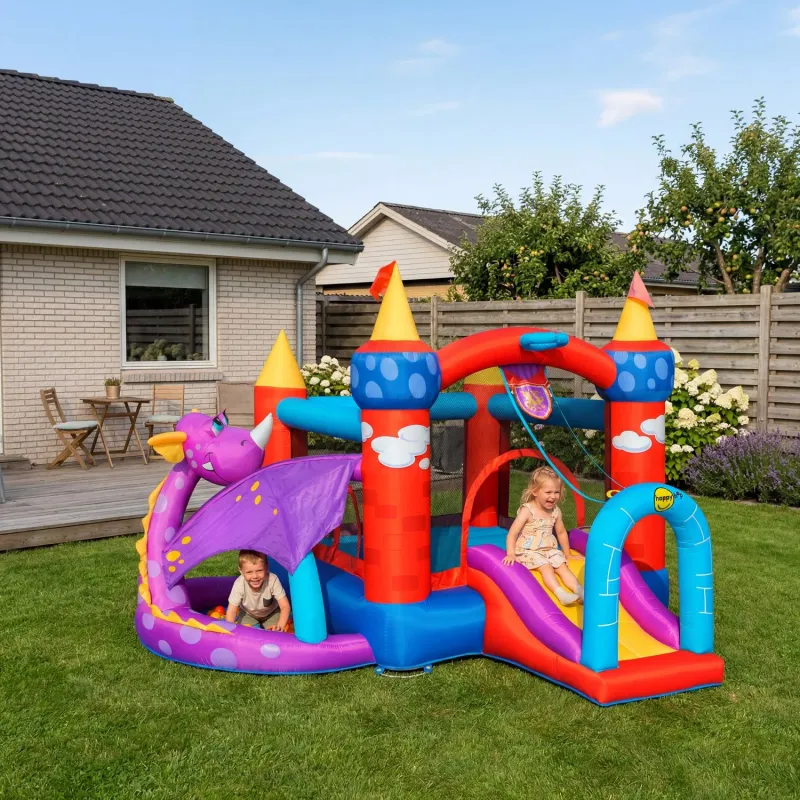 HappyHop - Dragon Quest Hoppeborg, 350×350x245 cm