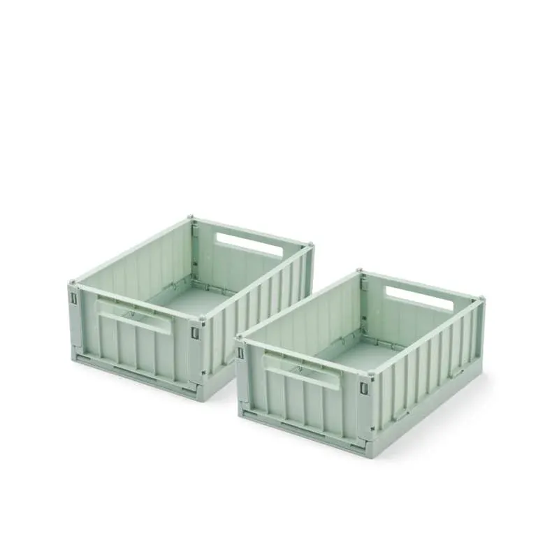 Liewood Weston Opbevaringsboks - 2-pak - Small - Light Peppermint