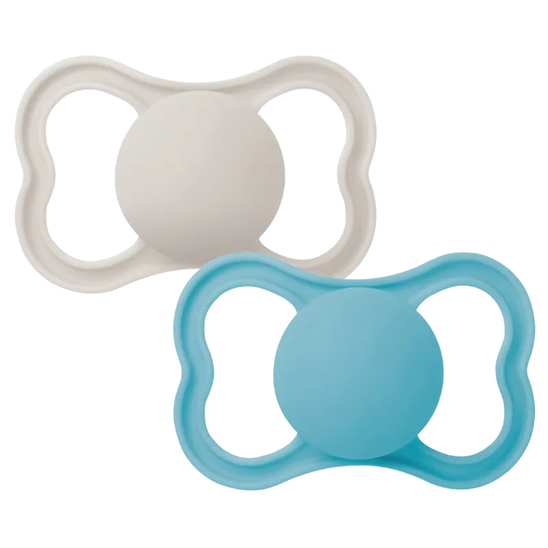 MAM Air Sut Silicone Blue 16-36M (2 stk)