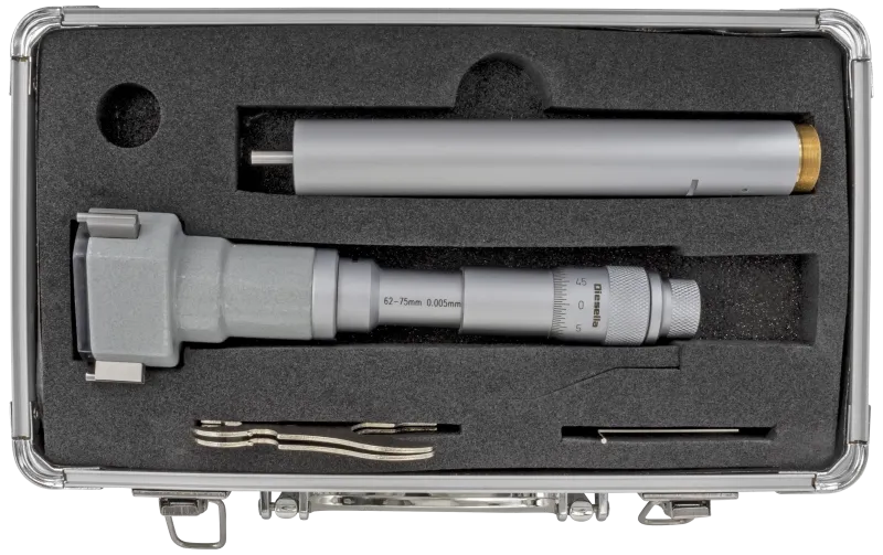 Indv. 3-pkt mikrometer 62-75mm m/forl.+kontrolring