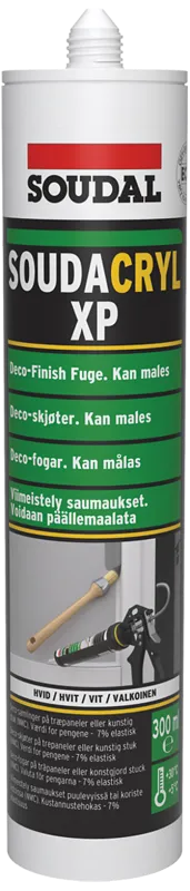 Soudacryl XP akrylfugemasse 310ml hvid