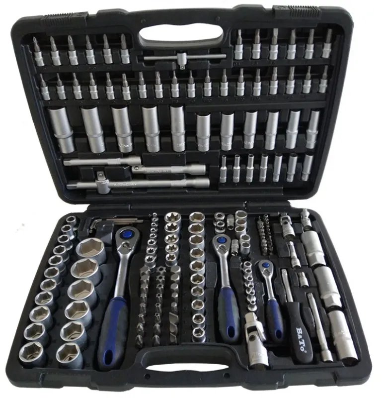 BATO Topnøglesæt kombisæt 1/4"+3/8"+1/2". 171 dele.