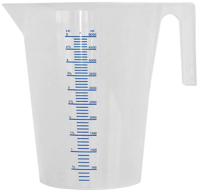 Målebæger transparent PP 0,5 ltr