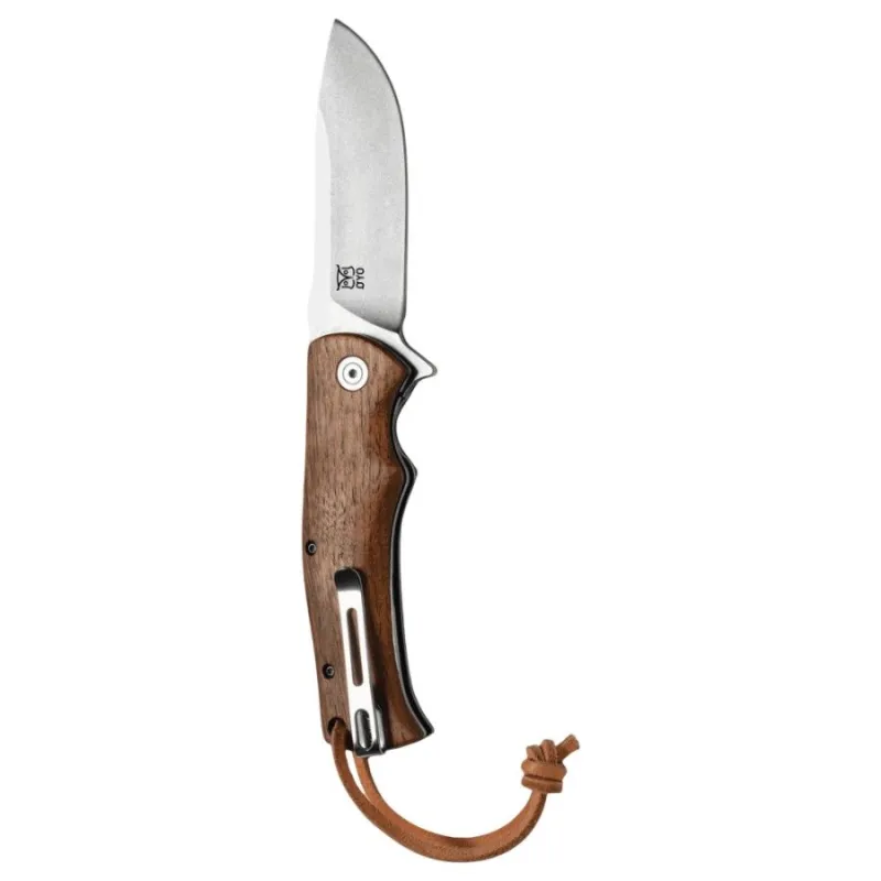 Oyo Tinden Folding Knife Valnut, foldekniv, brun
