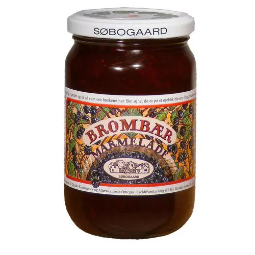 Brombærmarmelade Øko. - 400 gram