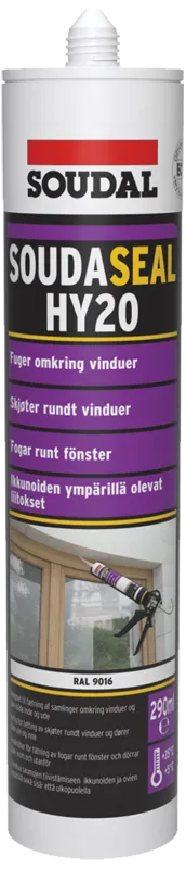 Soudaseal HY20 polymer-fugemasse 290ml trafikhvid