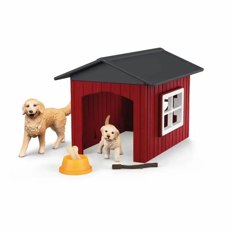 Hundehus med 2 golden retrievere