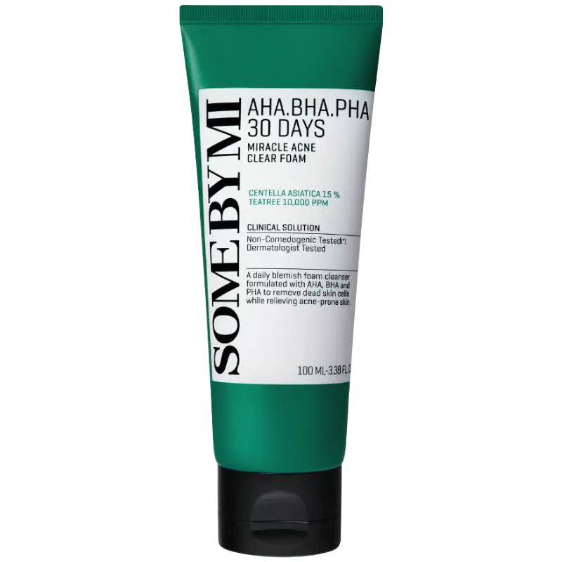 Some By Mi AHA BHA PHA 30 Days Miracle Acne Clear Foam (100 ml)
