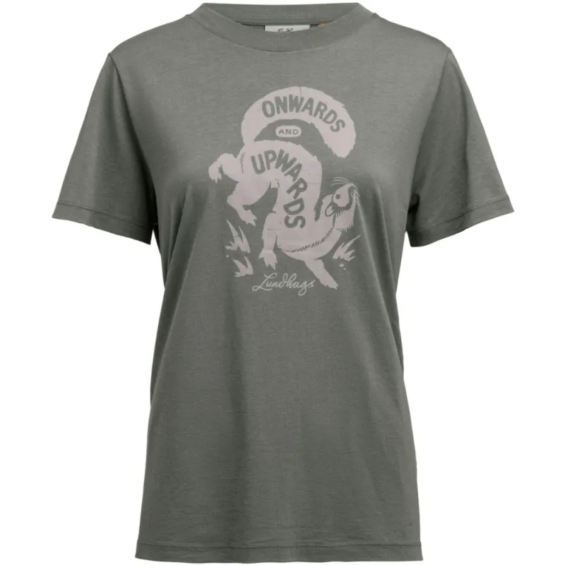 Lundhags Järpen Printed T-shirt W, t-shirt, dame, grøn