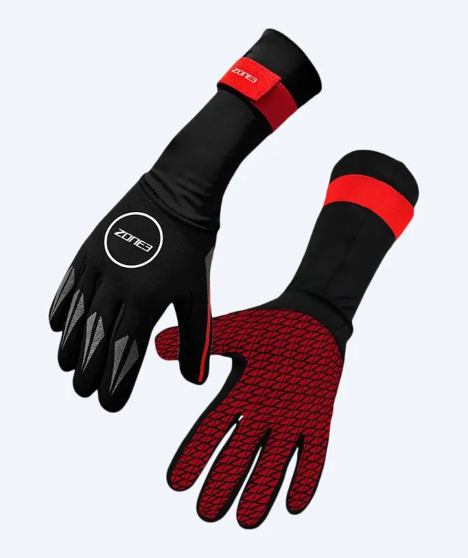 ZONE3 neopren handsker - (2mm) - Sort/rød