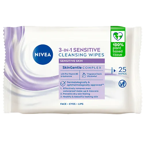 Nivea Sensitive Cleansing Wipes (25 stk)